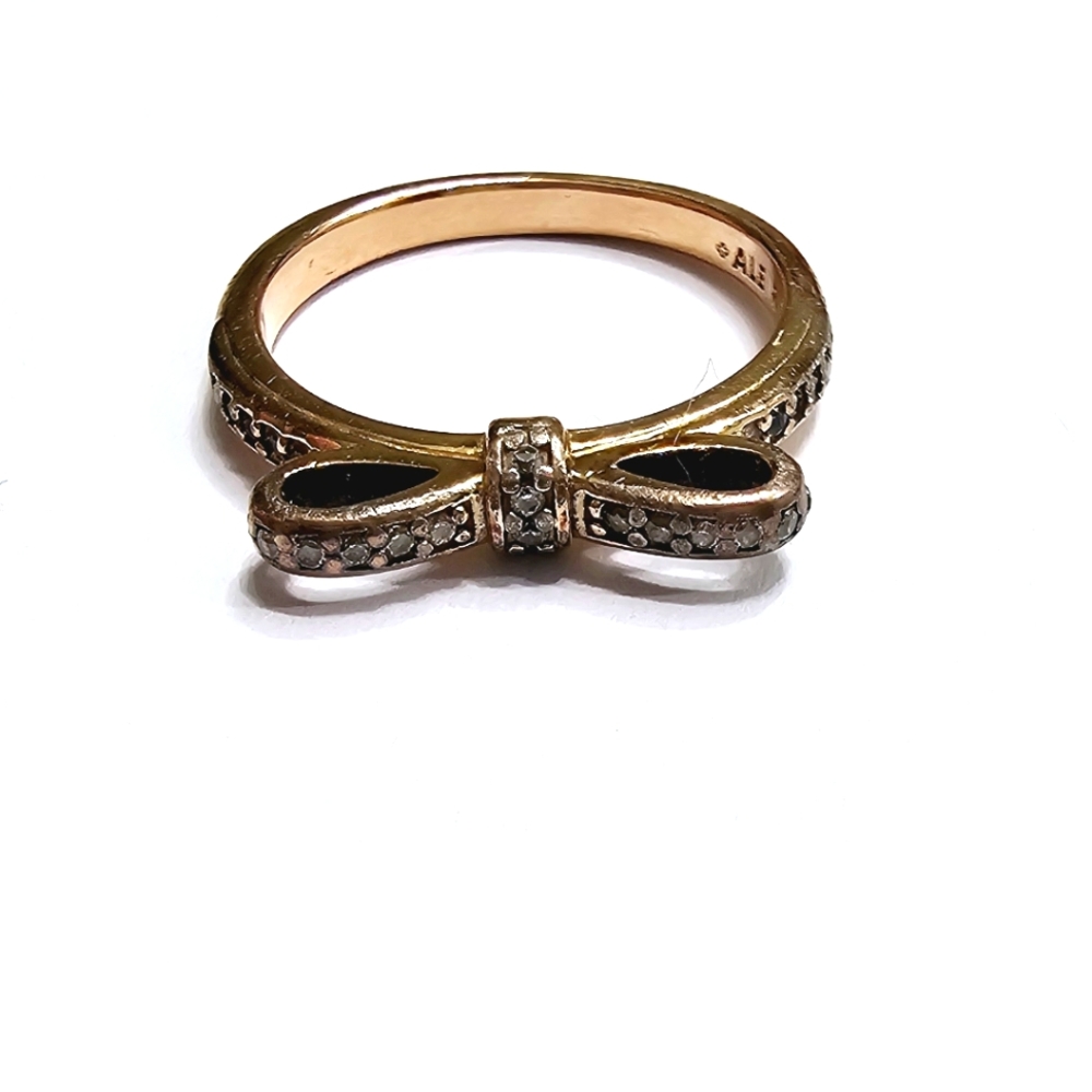 Pandora ALE Rose Gold Bow Ring Size:8